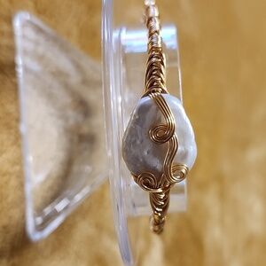 Bohemian Style Handcrafted Fresh Water Pearl Bracelet Purity & Inner Wisdom